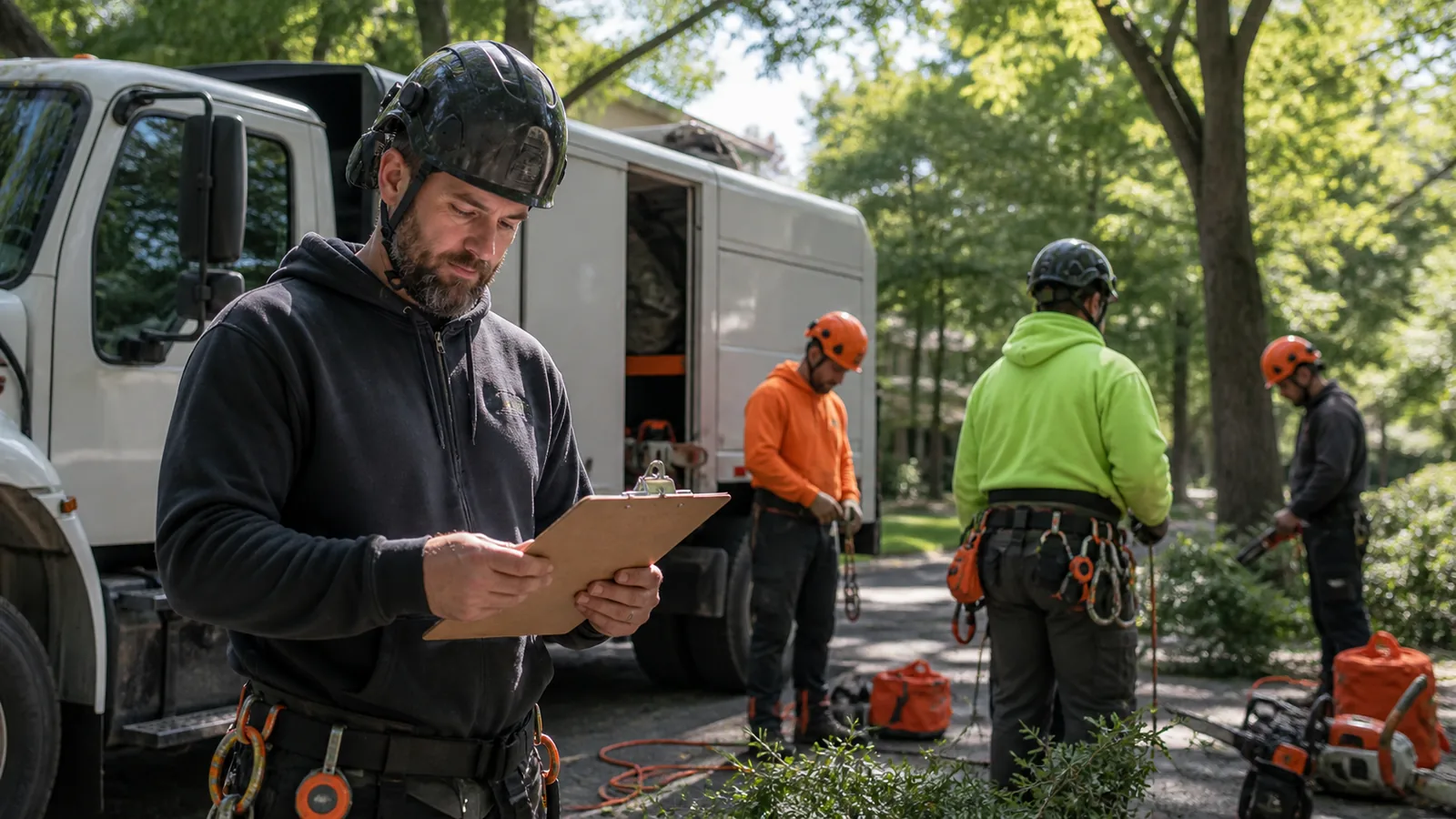 Hiring and paying a tree crew fairly helps retain experienced climbers.