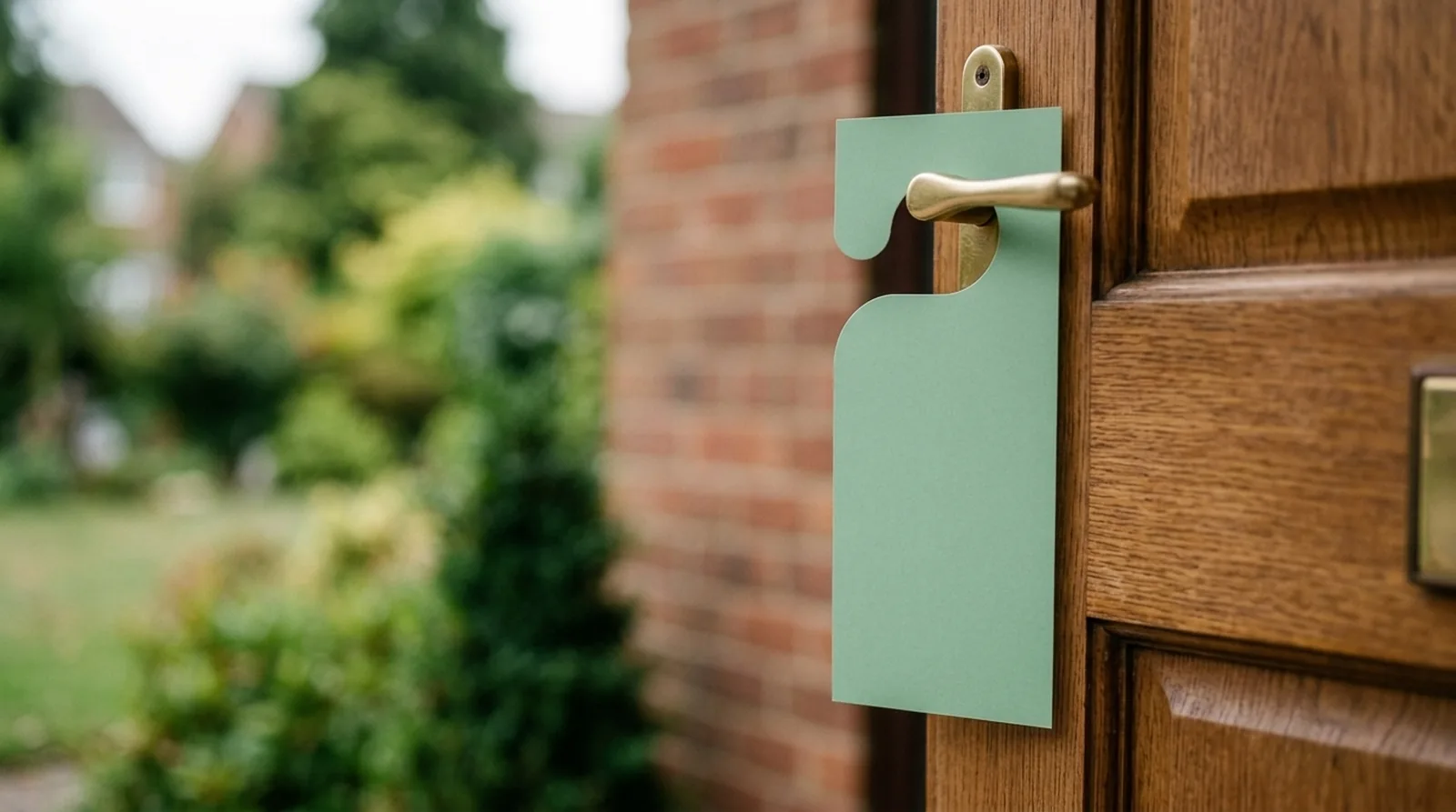 Door hanger marketing for finding first tree service customers