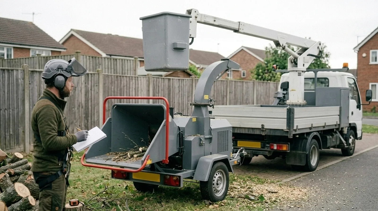 Equipment depreciation on a chipper and bucket truck is a real cost that job costing has to account for
